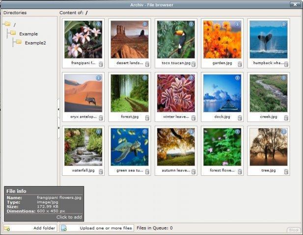 Archiv preview files screenshot