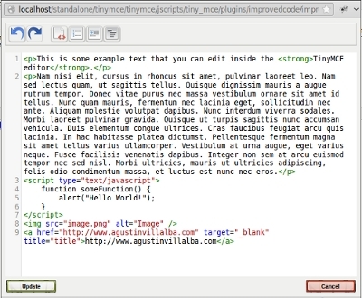 HTML ImprovedCode screenshot